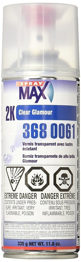 High Gloss Clear Coat Aerosol Spray Paint Automotive Finish 2K Formula