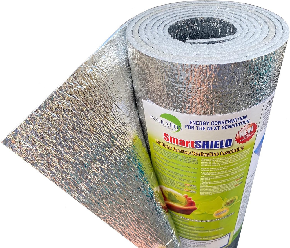 Reflective Foam Insulation Roll 3mm 24 Inchx25ft Radiant Barrier Sound Vapor