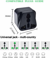 Tekit White NEMA 6-20P Universal Plug Adapter 110-250V 15A,Universal white