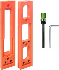 Concealed Door Hinge Installation Kit with Guide Template Jig, 5.3-7.8 Inch D…