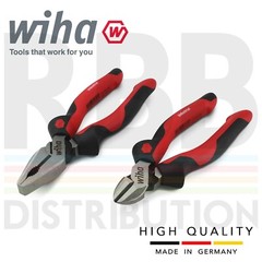 Wiha Diagonal Cutter Combination Pliers OptiGrip Bundle Industrial 43333 30826