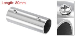 1 Pcs 2-Way Straight Pipe Fitting Connector 80mm Length Fit 1″ OD Pipe