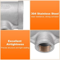 Tee Pipe Fitting (1/2″ x 1-1/2″ x 1-1/2″) NPT Female Reducer 3 Way T-Connector