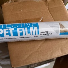 Protective Surface Film Roll – 24 in x 50 ft Temp. Floor & Surface Protection