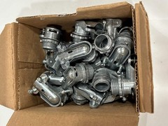 75 PK Bridgeport 801-DC2 90° Connector for 3/8″ FMC/MC Cable, Die-Cast Zinc, 2-S