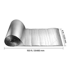 Uimoso Reflective Insulation Roll Radiant Barrier Dual Aluminum Foil 4FT x 100FT
