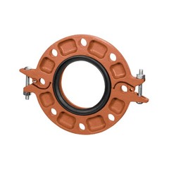 Anvil 0390201101 4″ Ductile Iron Grooved Pipe Flange EPDM Gasket