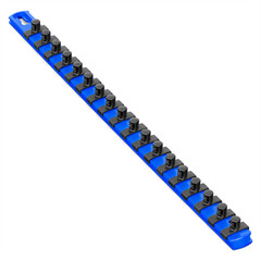 Avery 8404 18in Socket Organizer w/ 15 Twist Lock Clips – Blue