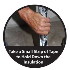 2 Pack 6×25 Reflective Pipe Wrap Sealer Insulation Kit Foam Core w/ 15ft Tape R7