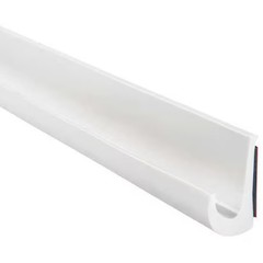Trim-Lok Drw-125 White Polyvinyl Chloride Drip Rail 125 Ft L, 7/8 In W, 1/2 In H