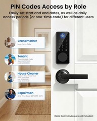 Smart Deadbolt Lock, Fingerprint Keyless Entry Door Lock App Control, Electro…