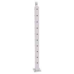 Stainless Steel Cable Railing Post Adjustable 0–90° Square Brushed Silver 36in