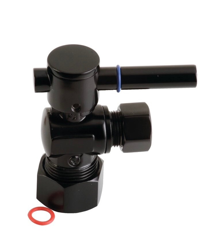Kingston Brass CC53300DL Quarter Turn Valve In Matte Black