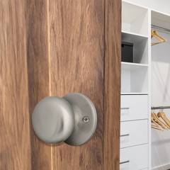 Cambridge Silver Satin Nickel Brass Dummy Door Knob