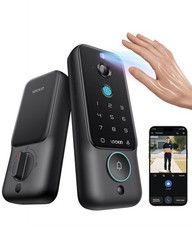 Veno Plus Smart Lock with 2K 180° Security Single Battery, Black