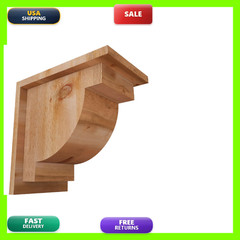 Ekena Millwork Cor08X12X12Alp01Rwr 8W X 12D X 12H Alpine Rough Sawn Corbel