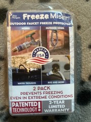 2-Pack Freeze Miser Outdoor Faucet Freeze Protection Even In Extreme Conditions