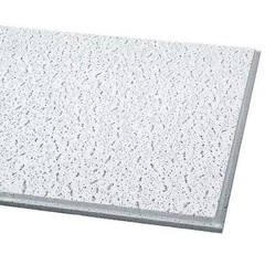 Armstrong 705A Fissured Ceiling Tile, 24 In W X 24 In L, Angled Tegular, 15/16