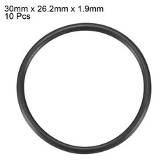 10Pcs 30mm x 1.9mm Black Flexible Nitrile Rubber O Ring Oil Seal Washer Grommets