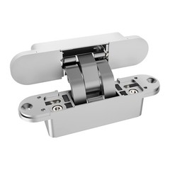 Chrome Invisible Door Hinge 180 Degree Swing, Heavy Duty (135lb) Hidden Door …