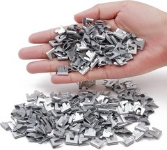 900pcs Rabbit Chicken Wire Cage Clips with Fence Pliers and Hog Rings Yellow