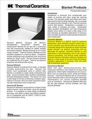 1″ CeraChem Ceramic Fiber Insulation 24″x 300″ FULL ROLL Thermal Ceramics 2600F