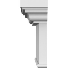 Ekena Millwork Endurathane Craftsman Crosshead Bottom Trim 26 Bottom Width X 30