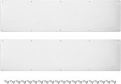 uxcell 2pcs Door Kick Plate, 8 x 30 Inches Aluminum 8 x 30 Inches, Silver