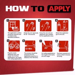 Red Nozzle Set (1-2) for Spray Foam Gun, Vertical & Horizontal Precision Wedge,