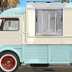 Aluminum Alloy Food Truck Concession Window with 4 Screen Windows 36×36 Inches