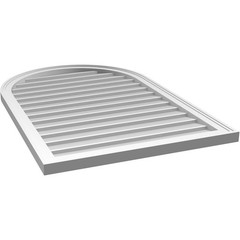 Ekena Millwork GVPRT28X4202SN Round Top 28″W x 42″H, Factory Primed White