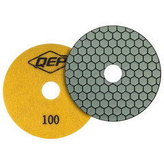 Xtreme 4 In. Dry Diamond Polishing Pad with 100 Grit for Ceramic, Porcelain, Eng