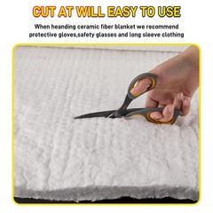 24″x48″ Ceramic Fiber Blanket Fireproof Insulation Mat For Forge,Foundry,Furnace