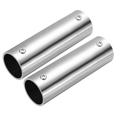 2Pcs 2-Way Straight Pipe Fitting, Fit 1-1/4 Inch OD Pipe, 4.72″ Length