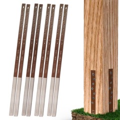 30 inches long x 1 inch wide x 1/4 thick each, Brown – Pack of 8 – Fix 4 Posts