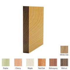EWBB53 square edge 5-1/4″ Tall Baseboard Moulding, 3/4″ x 5-1/4″ Unfinished Soli