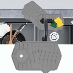 Kitchen Sink Splash Guard,Sink Protectors for 9.6 INCH, Gray