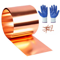 D.Matiall Copper Flashing 99.95 Pure – 28 Gauge 0.3Mm Thick Copper Strip –