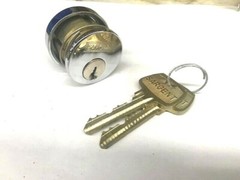 SARGENT LOCK MORTICE CYL 41 LA 26 1 1/8 KEYWAY POLISHED CHROME US26 KEYED RANDOM