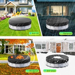 High quality fabrics Circular Pool Cover with Accessories For Household Outdoor
