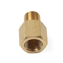 1/8 BSPT Male to 1/8 NPT Female Reducing Bushing Brass Pipe Fitting