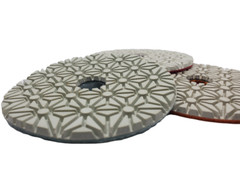 4″ Star Wet Polishing Pads For Natural Stones 3 Step 1-3 Grit-New JUSTCUT