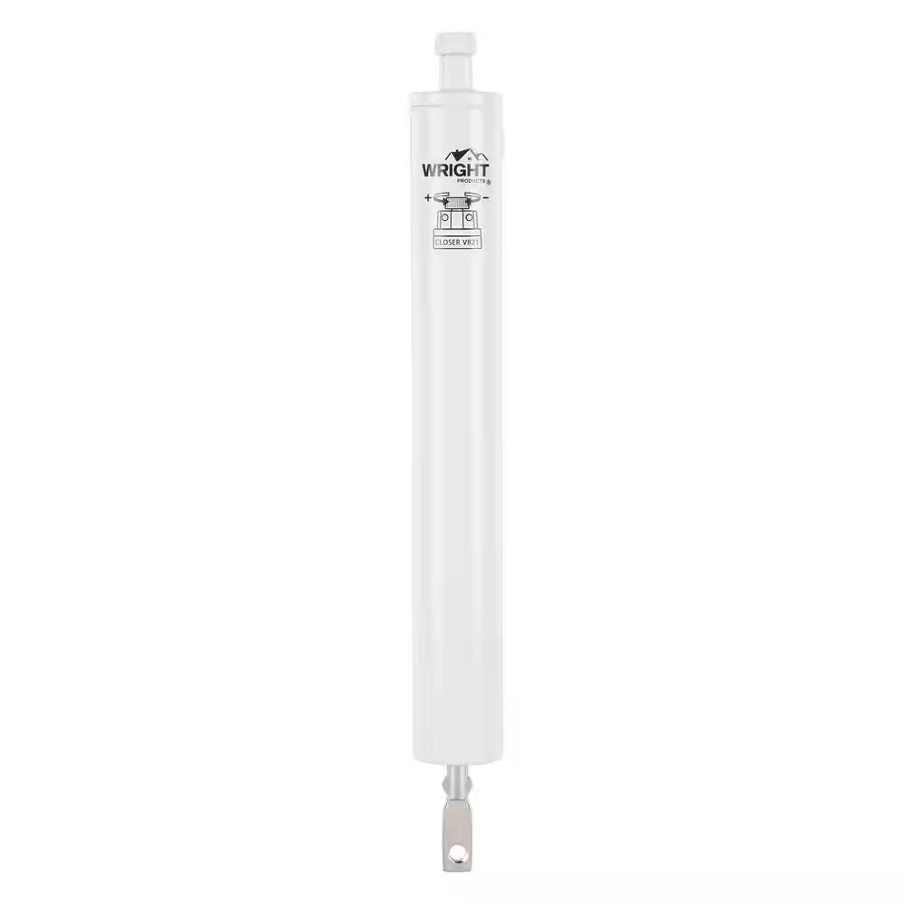 Pneumatic Closer W/ TS, Standard Duty, White