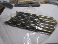 29/64″ Hi-Molybdenum Steel 135° Split Point Black/Gold Finish Jobber Drill QTY 6