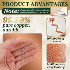 Therwen 36 Inch x 10 ft Copper Mesh 36 x 10 ft, as shown in the picture