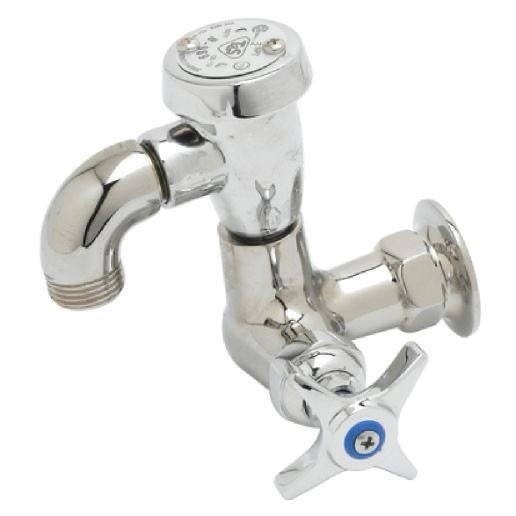 T&S Brass B-2301 Sill Faucet Single Hole Polished Chrome With Vacuum Breaker