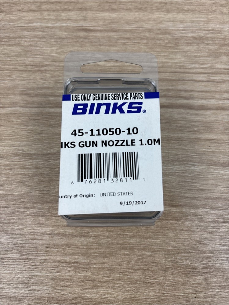 BINKS Trophy Gun Fluid Nozzle – 45-11050-10 – 1.0MM New OEM Genuine