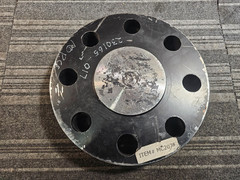 Blind Flange MC2075 14 inch Dia, 8- Hole, 3 inch Thickness Carbon Steel, Black