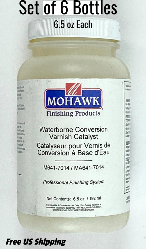 Mohawk Waterborne Conversion Varnish Catalyst 6.5 oz Set of 6