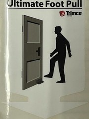 Trimco UFP.316S Door Pull Plate 4-1/2″ W x 2″ L x 3″ ultimate foot pull bathroom